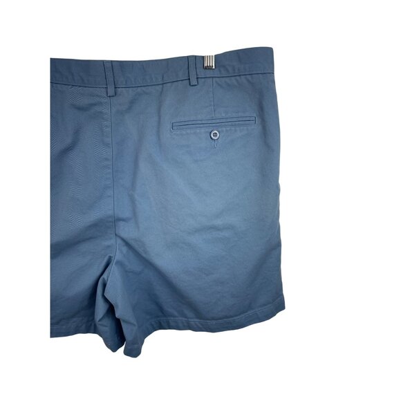 Lands End Mens Blue Pleated Chino Shorts Size 42 - Picture 7 of 10
